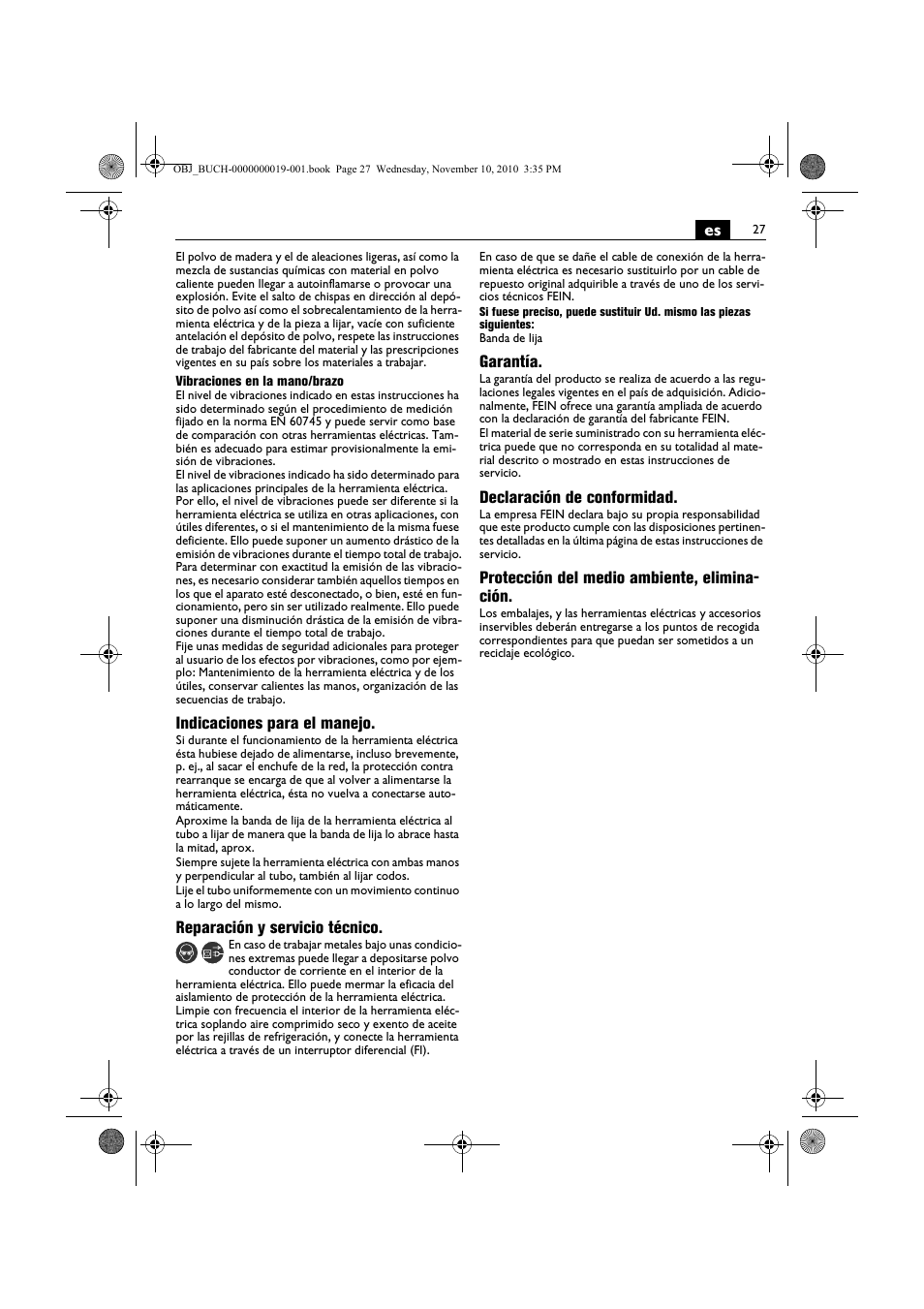 Fein RS 10-70E User Manual | Page 27 / 113