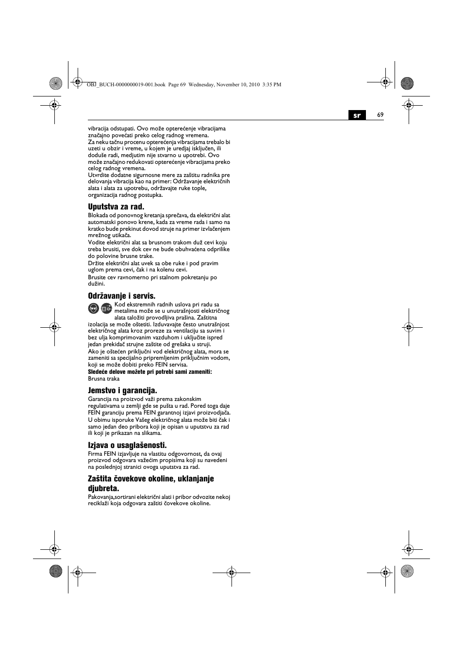 Fein RS 10-70E User Manual | Page 69 / 113