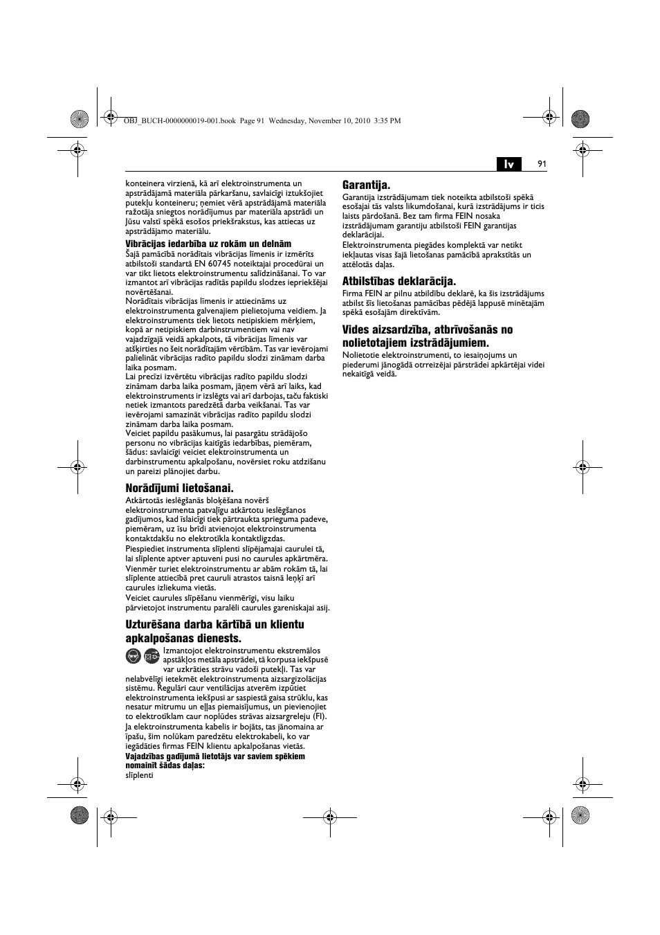 Fein RS 10-70E User Manual | Page 91 / 113