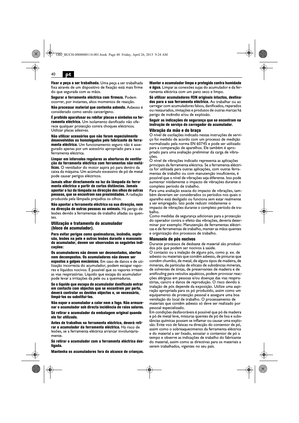 Fein ASCM_18QXC User Manual | Page 40 / 154
