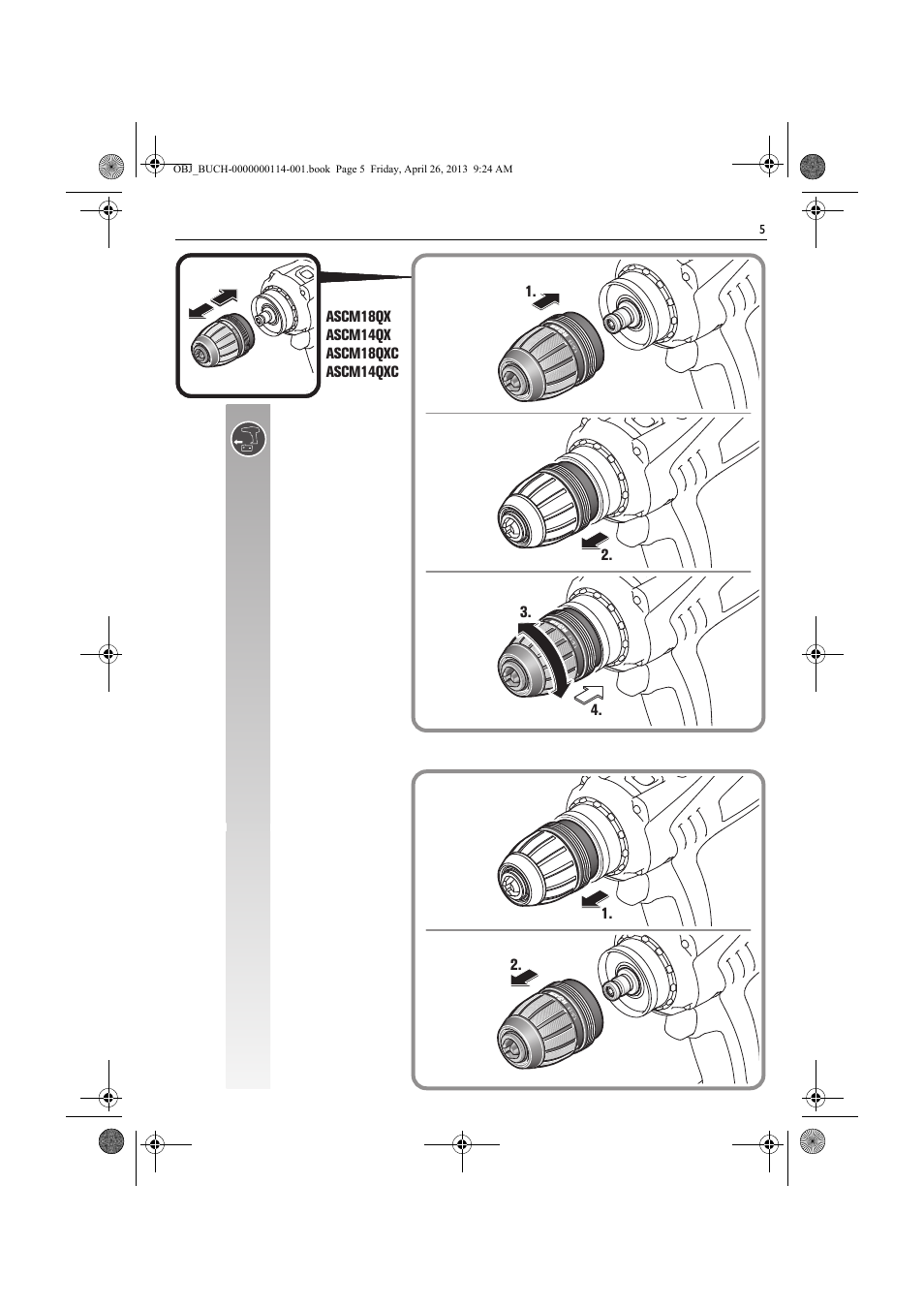 Fein ASCM_18QXC User Manual | Page 5 / 154
