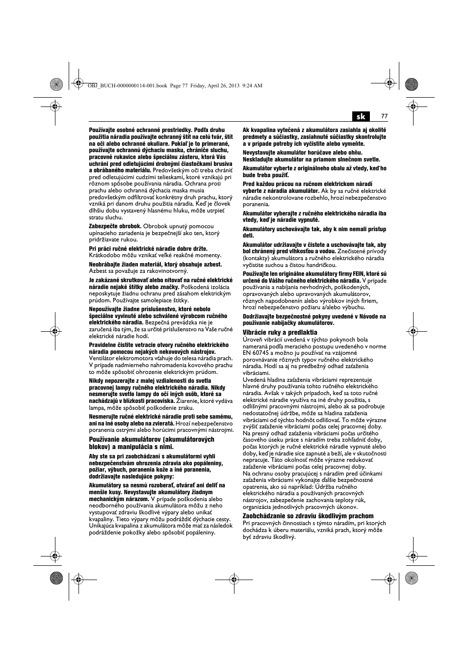 Fein ASCM_18QXC User Manual | Page 77 / 154