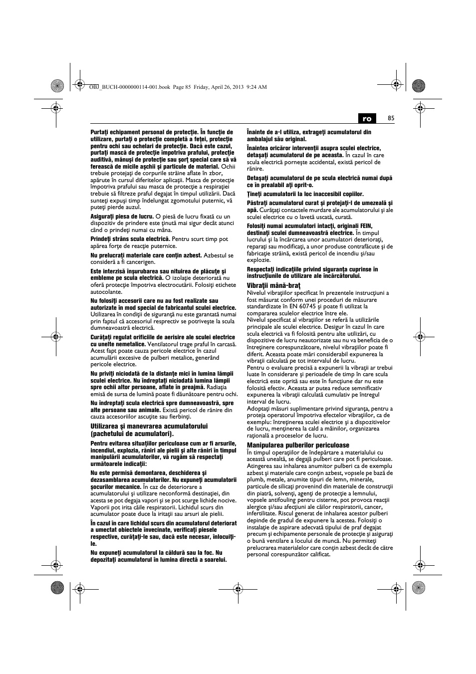 Fein ASCM_18QXC User Manual | Page 85 / 154