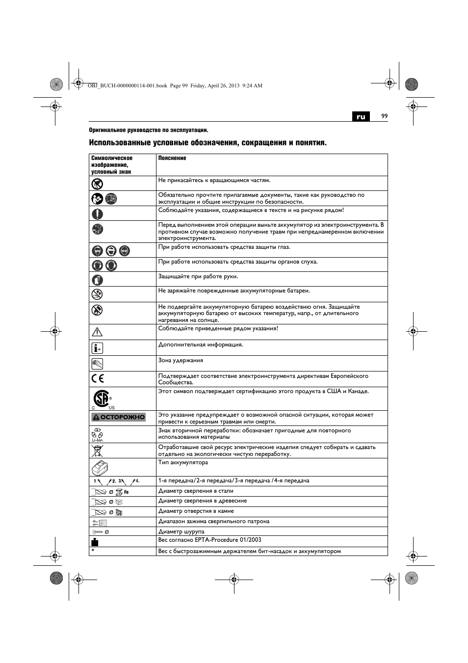 Fein ASCM_18QXC User Manual | Page 99 / 154