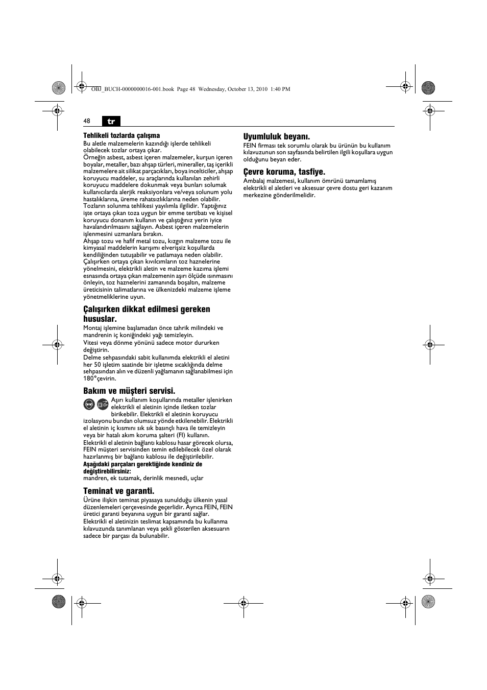 Fein DSeu 638 User Manual | Page 48 / 112