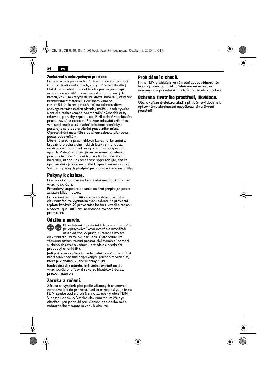 Fein DSeu 638 User Manual | Page 54 / 112