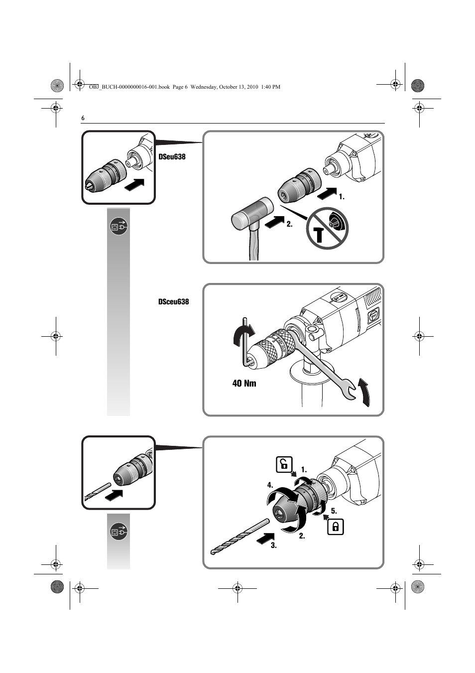 40 nm | Fein DSeu 638 User Manual | Page 6 / 112