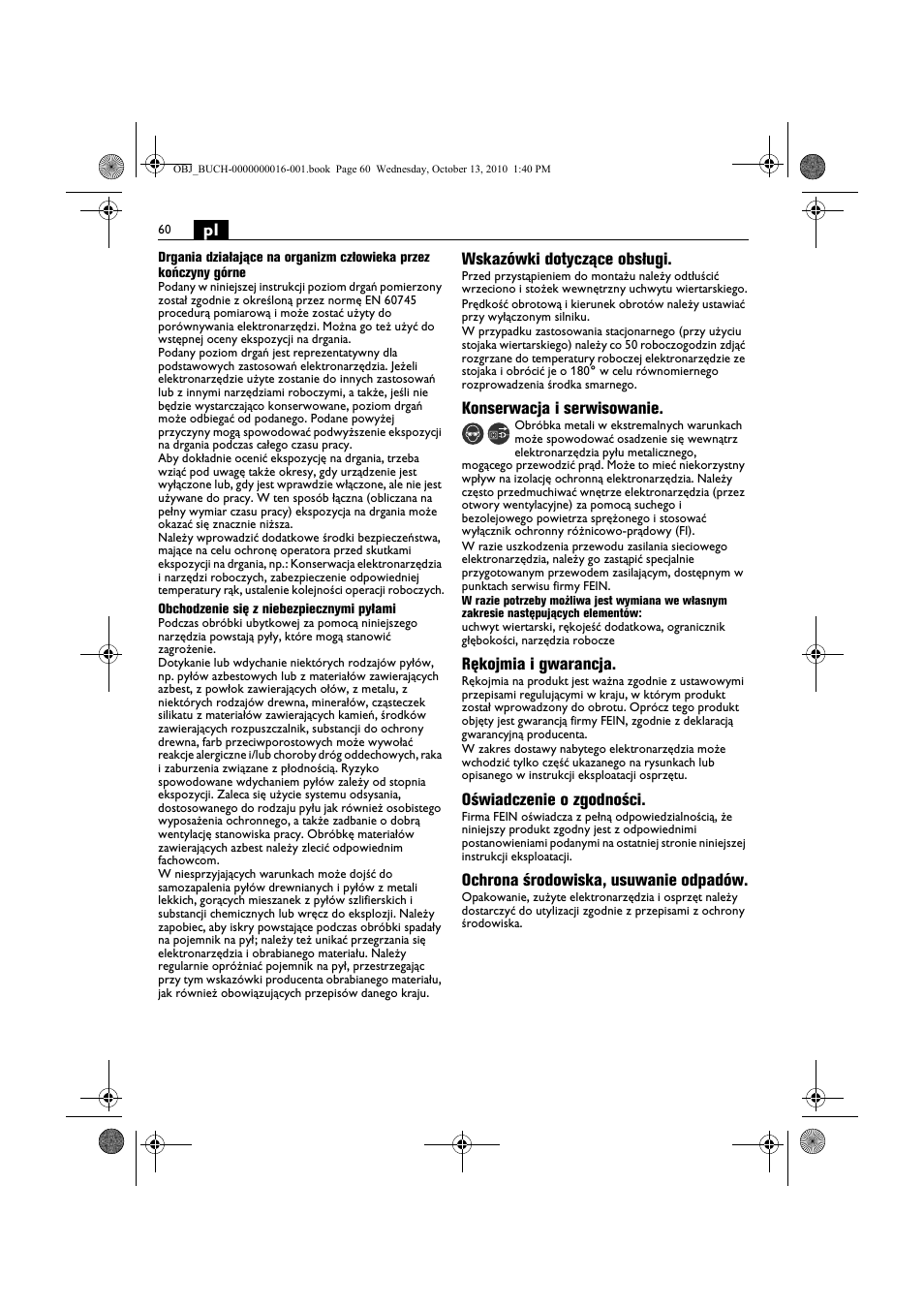 Fein DSeu 638 User Manual | Page 60 / 112