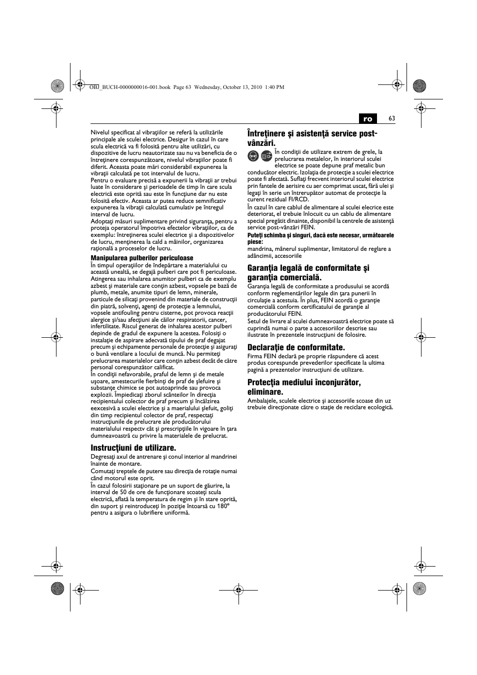 Fein DSeu 638 User Manual | Page 63 / 112