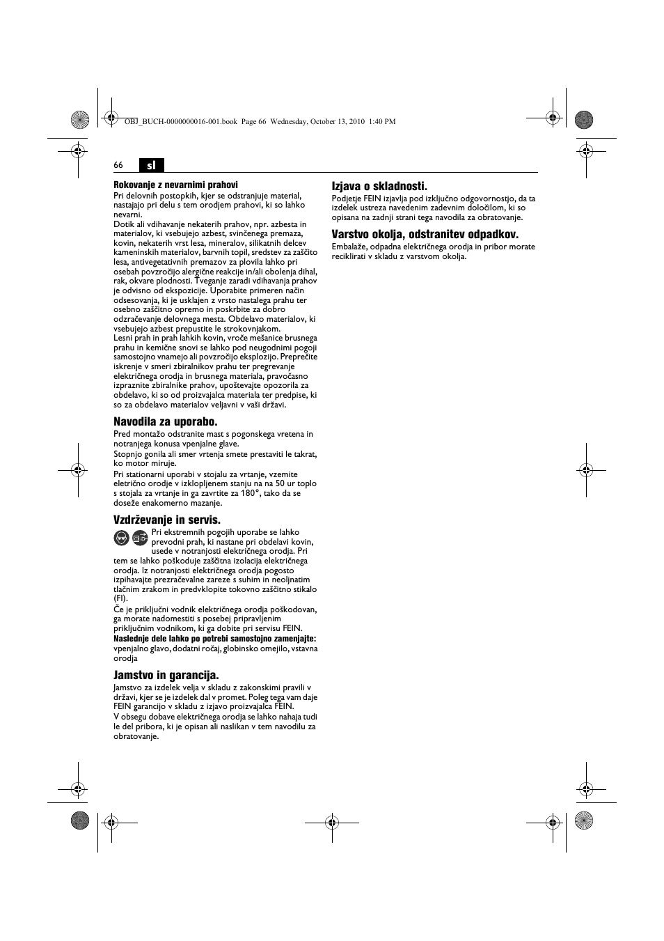 Fein DSeu 638 User Manual | Page 66 / 112