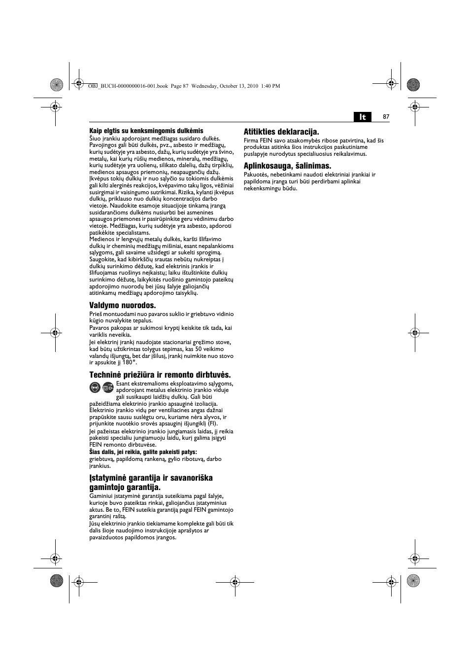 Fein DSeu 638 User Manual | Page 87 / 112