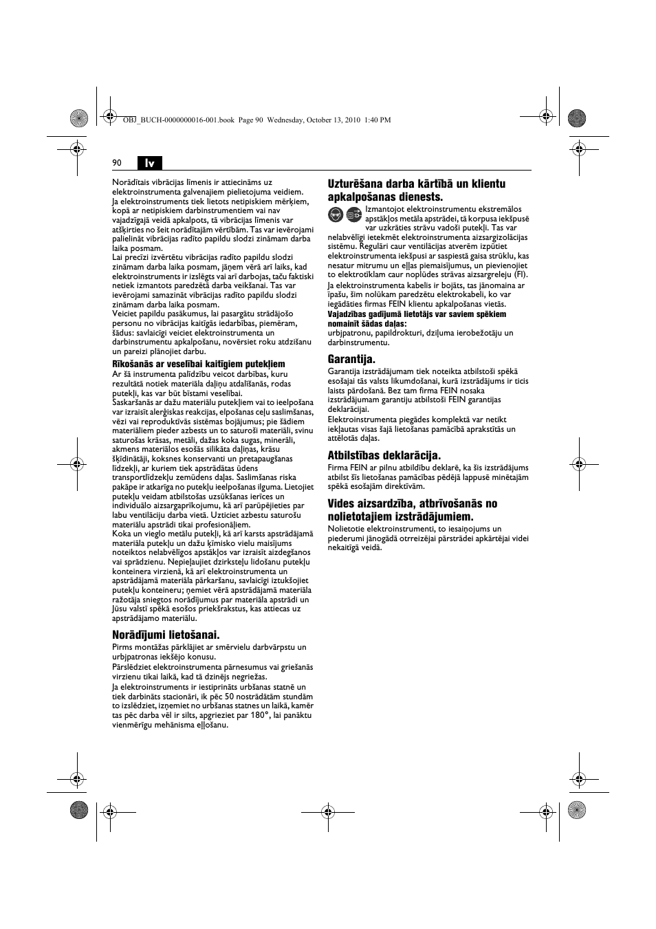 Fein DSeu 638 User Manual | Page 90 / 112