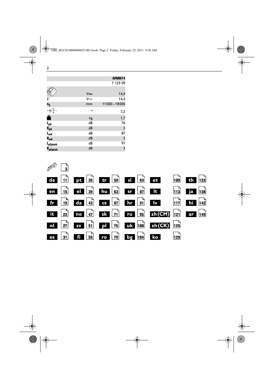 Fein MultiMaster с аккумулятором User Manual | Page 2 / 149