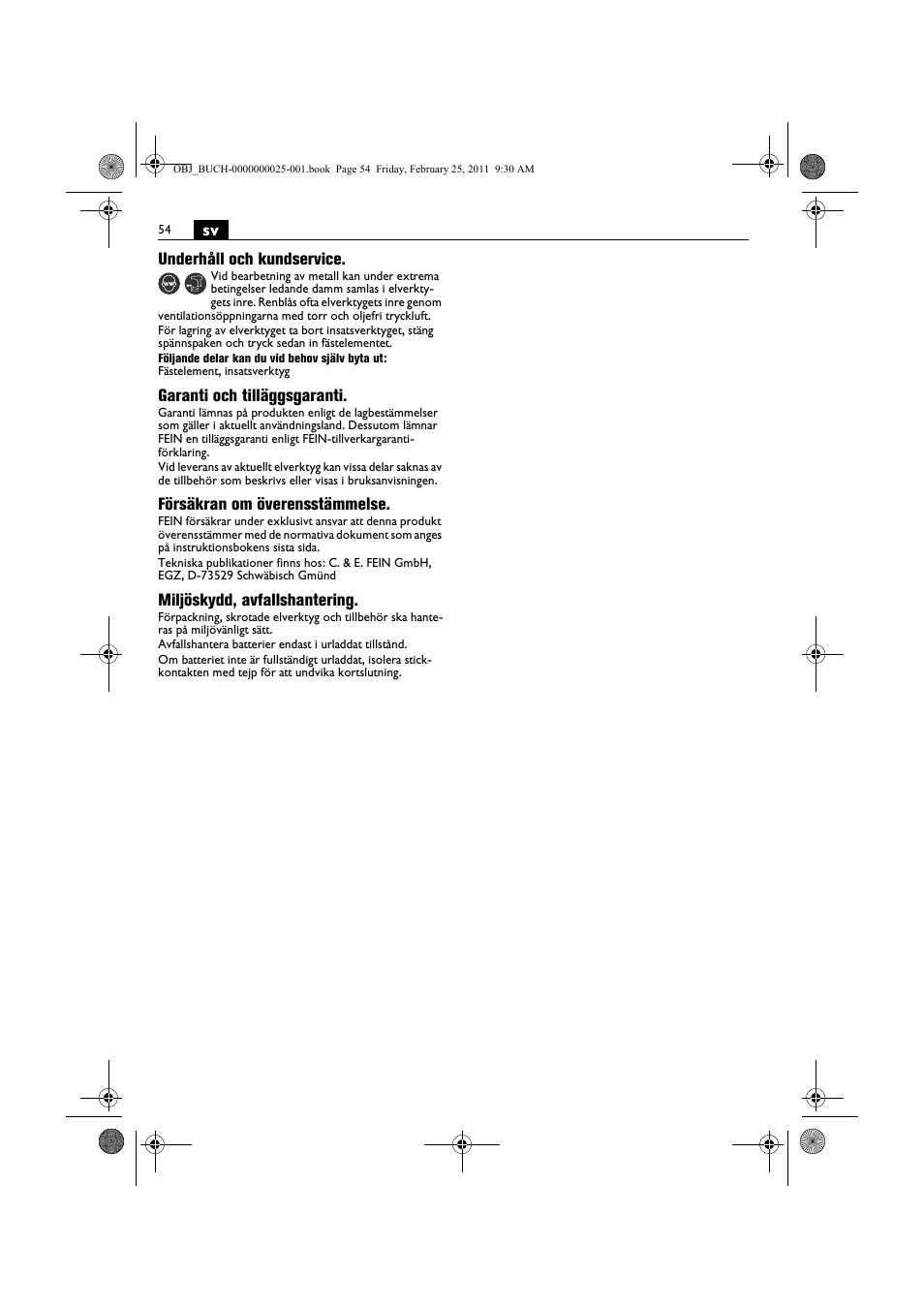 Fein MultiMaster с аккумулятором User Manual | Page 54 / 149