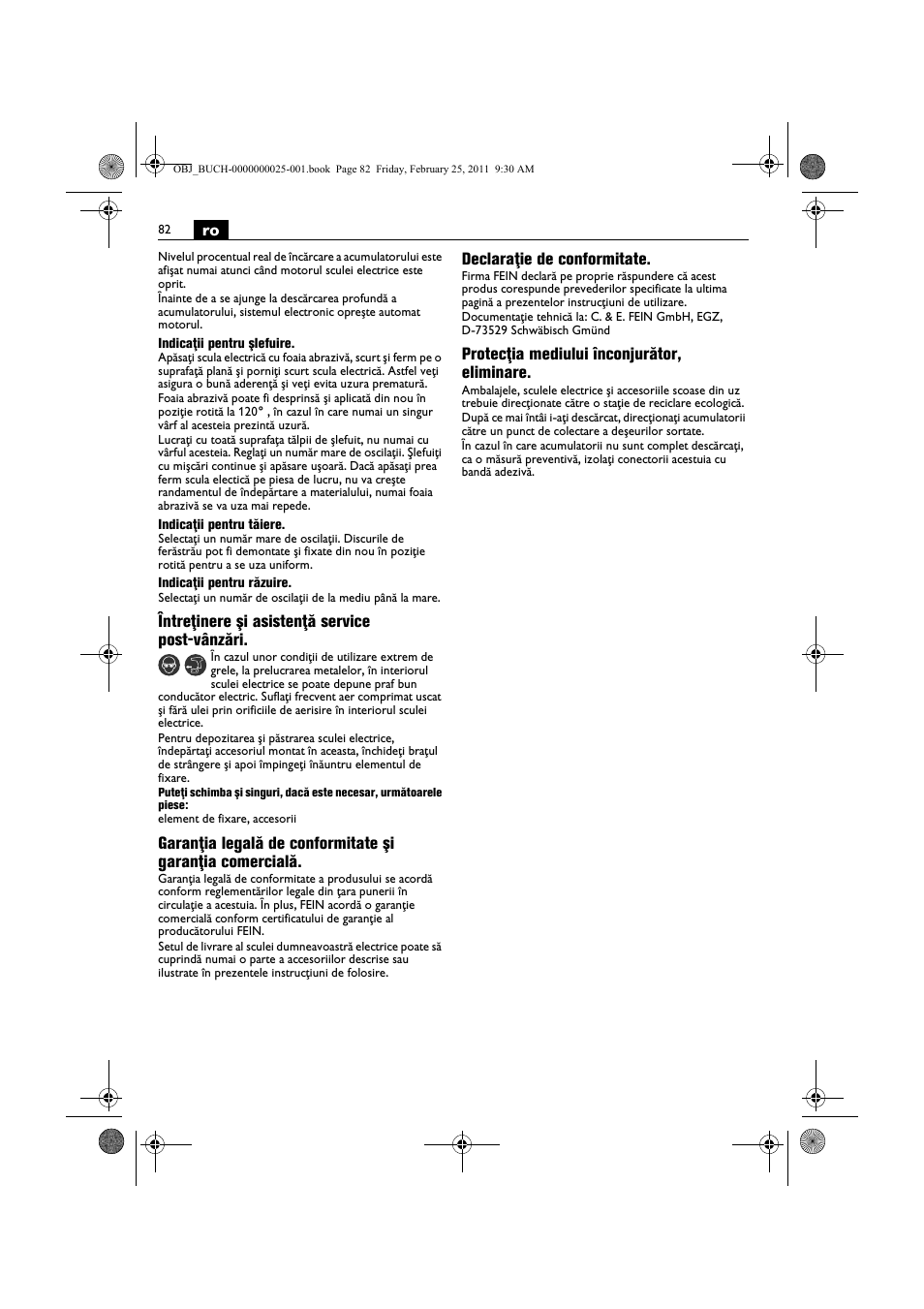 Fein MultiMaster с аккумулятором User Manual | Page 82 / 149