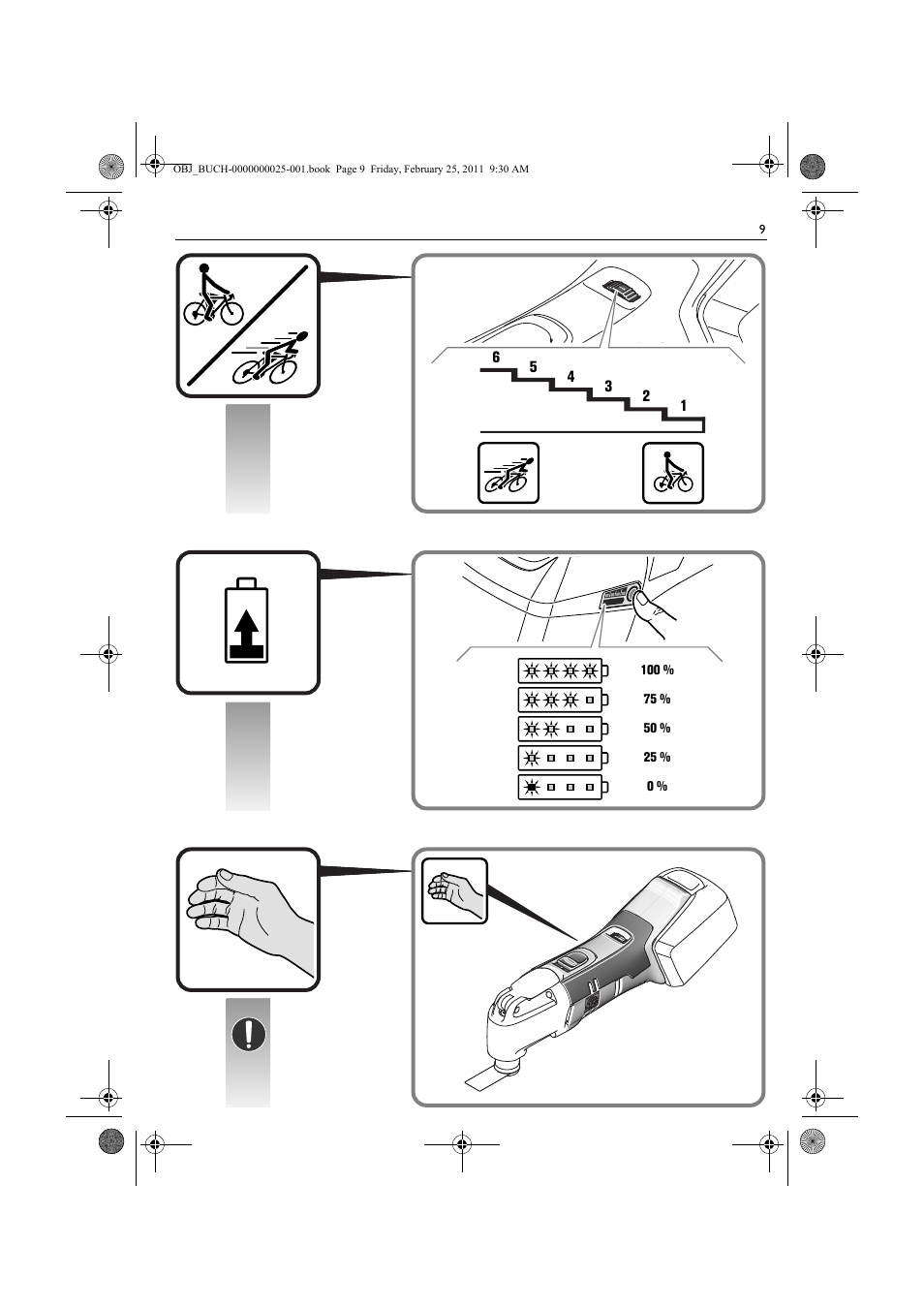 Fein MultiMaster с аккумулятором User Manual | Page 9 / 149