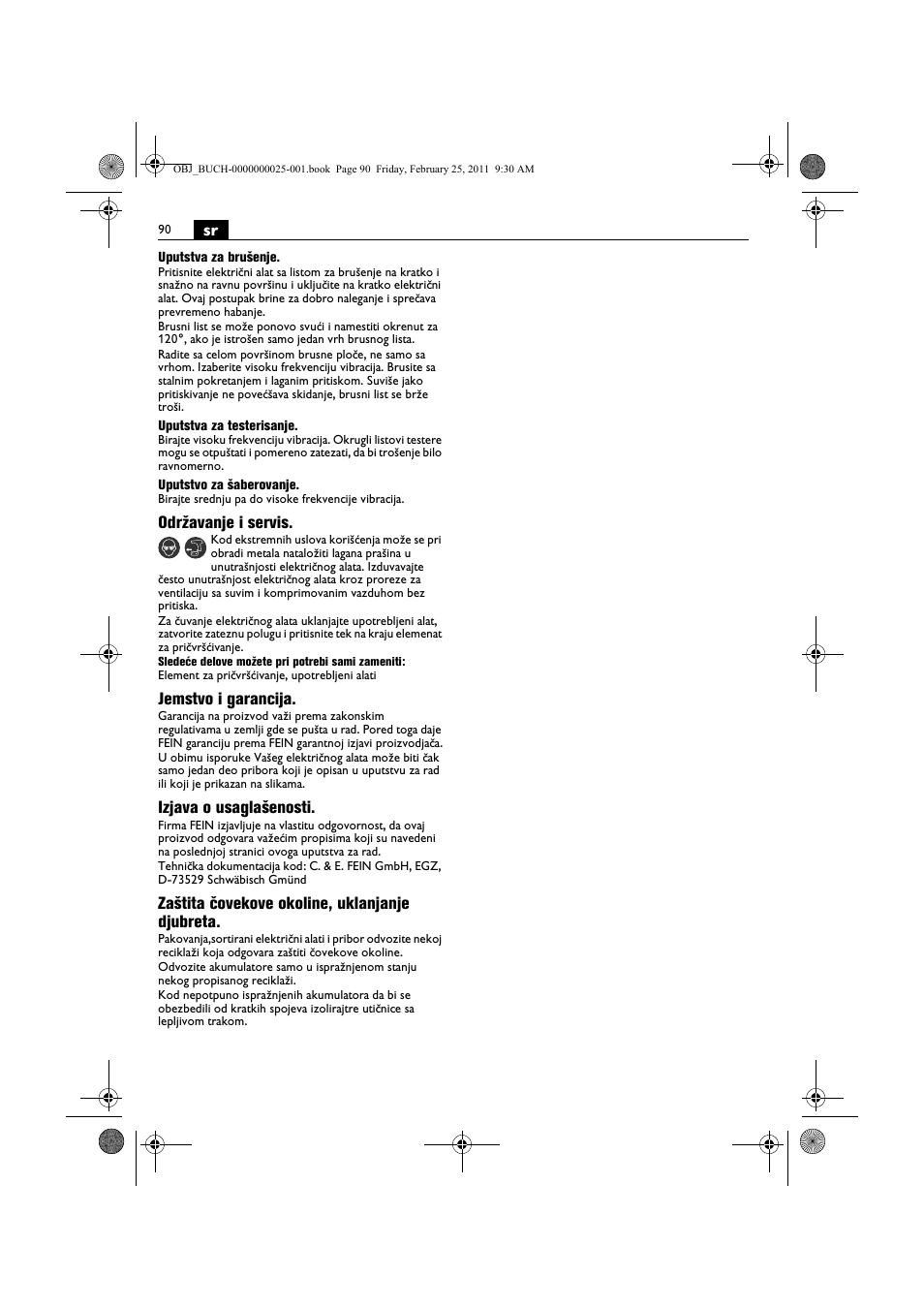 Fein MultiMaster с аккумулятором User Manual | Page 90 / 149