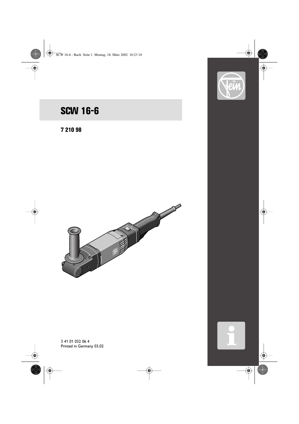 Fein SCW16_6 User Manual | 80 pages