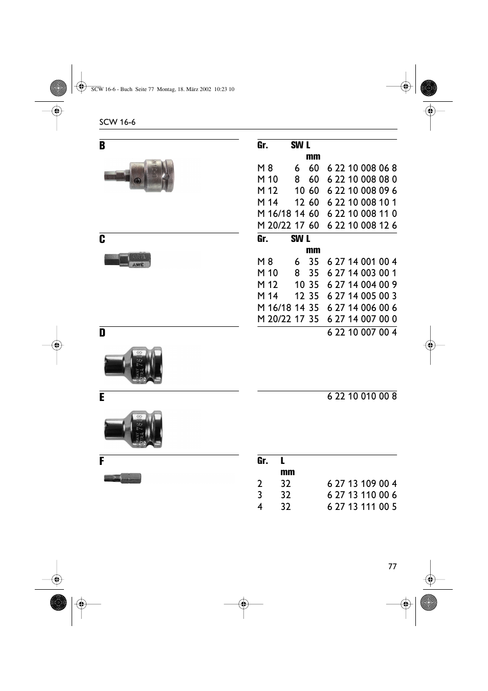Fein SCW16_6 User Manual | Page 77 / 80