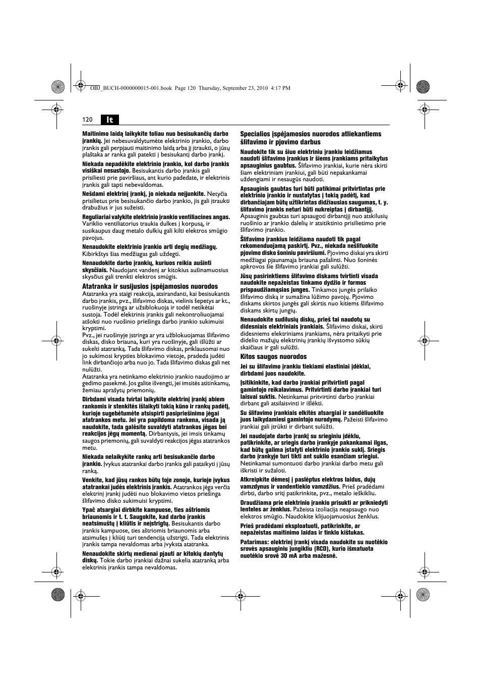 Fein MSfv_649_1 User Manual | Page 120 / 152