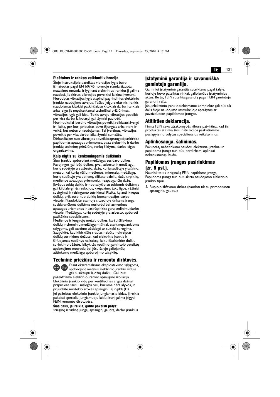Fein MSfv_649_1 User Manual | Page 121 / 152