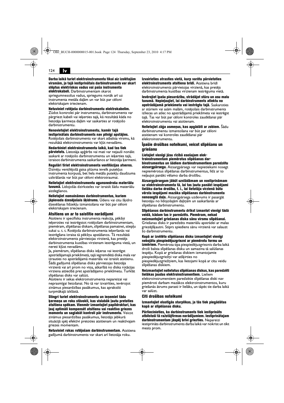 Fein MSfv_649_1 User Manual | Page 124 / 152