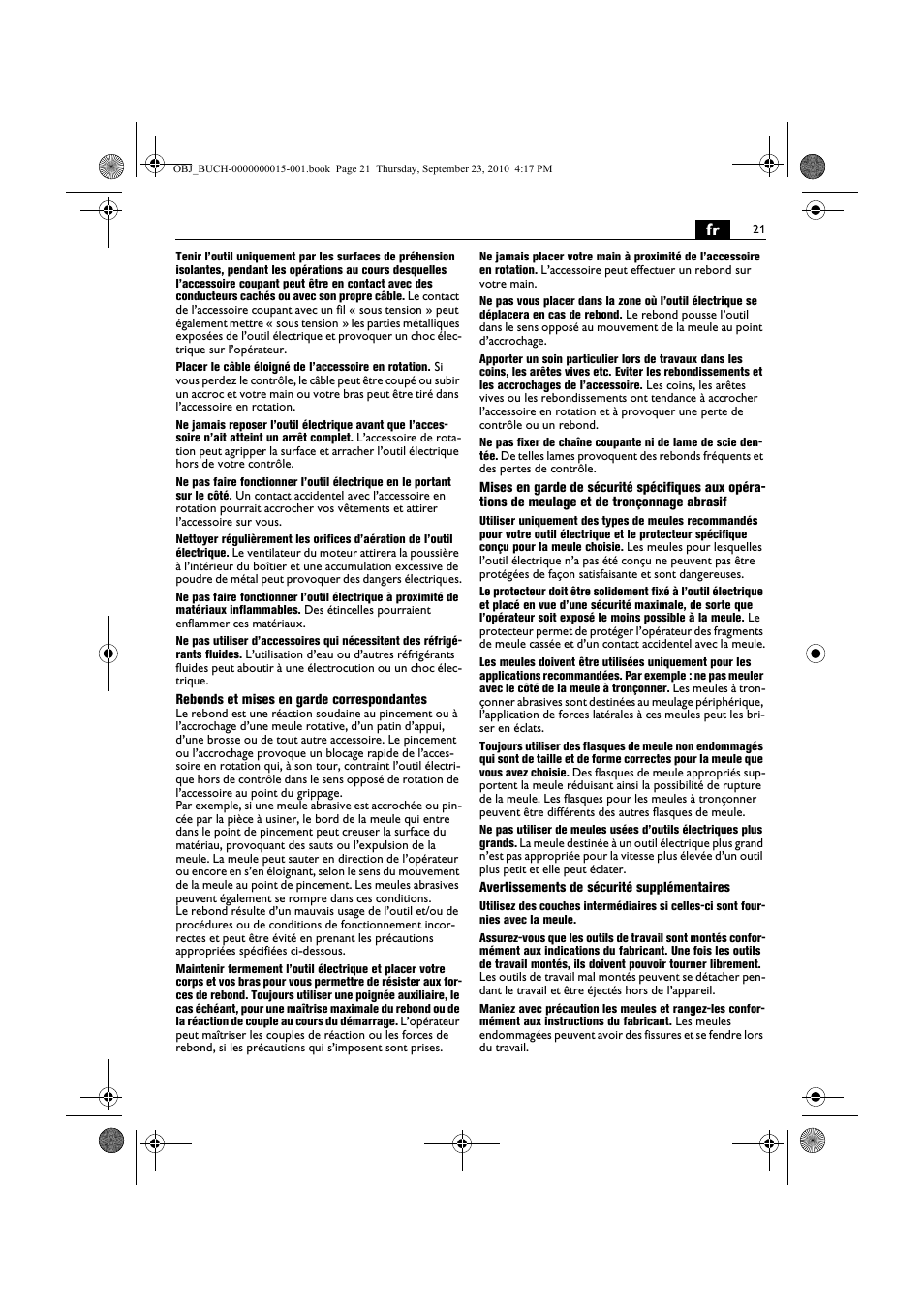 Fein MSfv_649_1 User Manual | Page 21 / 152