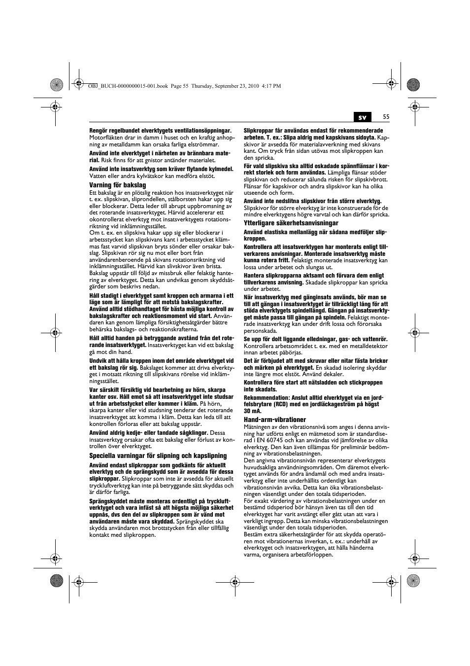 Fein MSfv_649_1 User Manual | Page 55 / 152