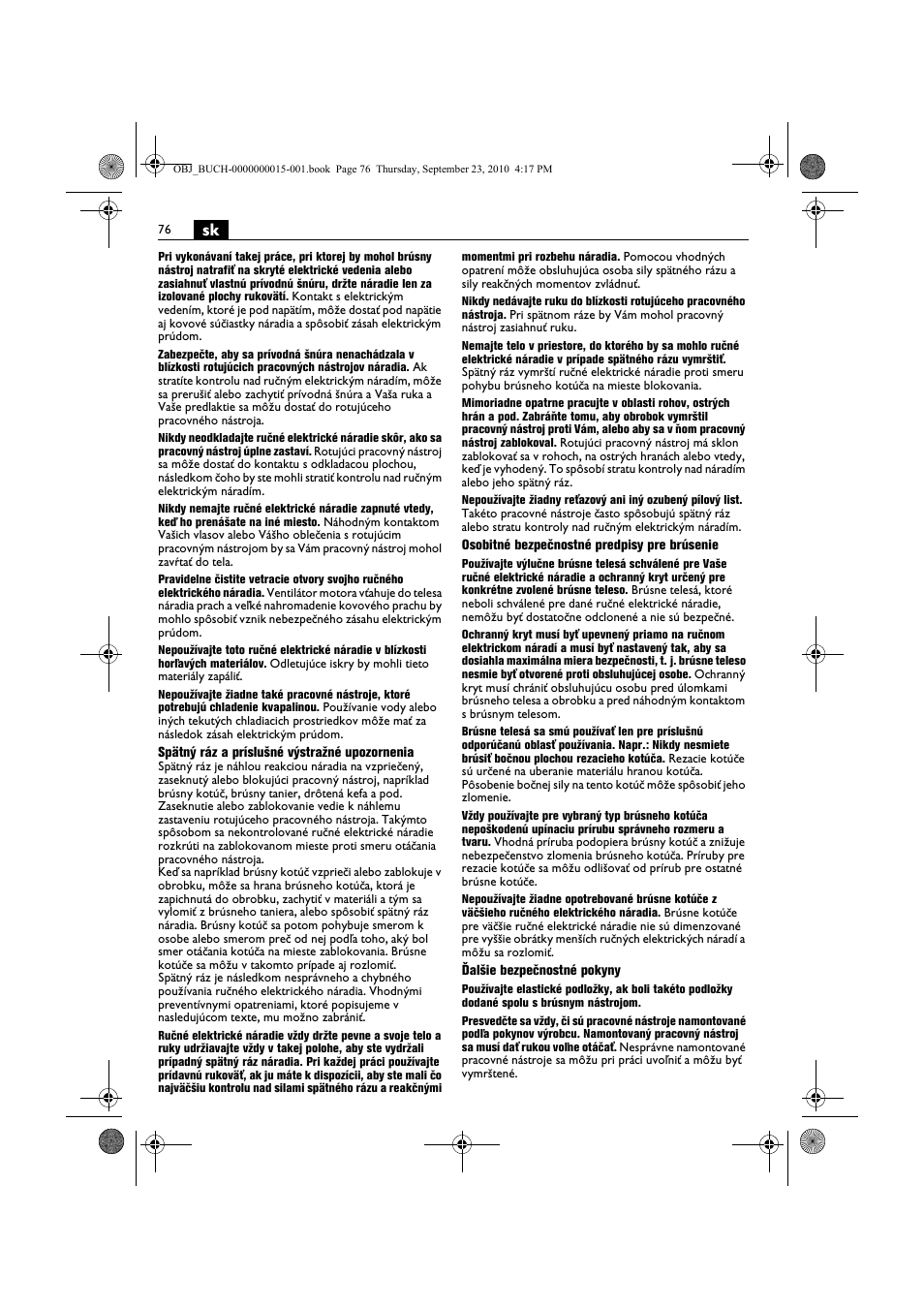 Fein MSfv_649_1 User Manual | Page 76 / 152