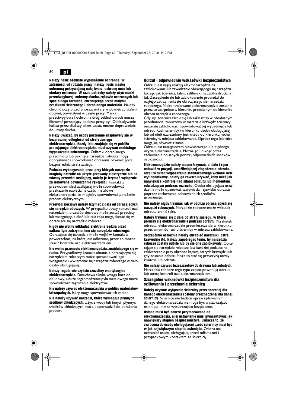 Fein MSfv_649_1 User Manual | Page 80 / 152