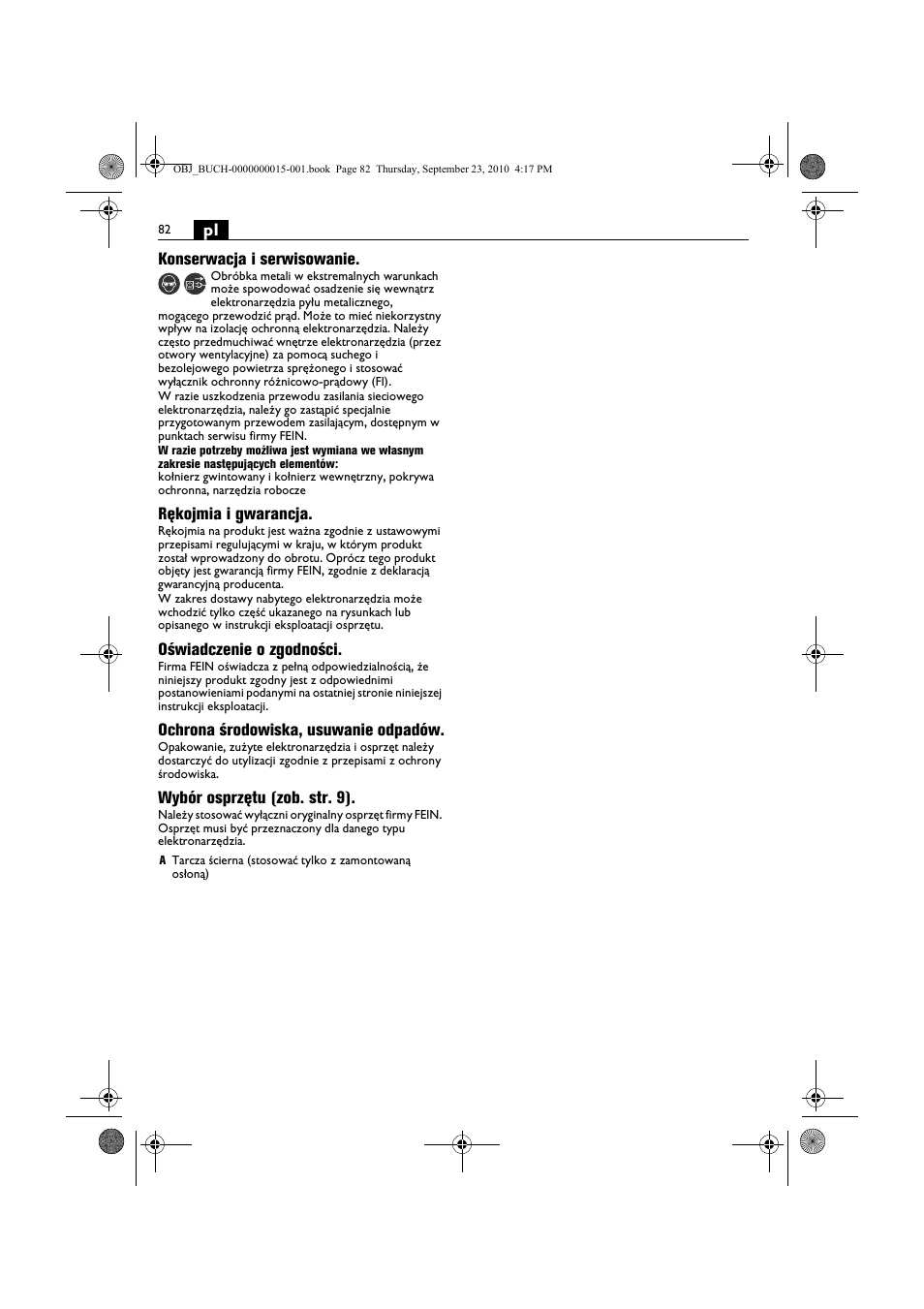 Fein MSfv_649_1 User Manual | Page 82 / 152