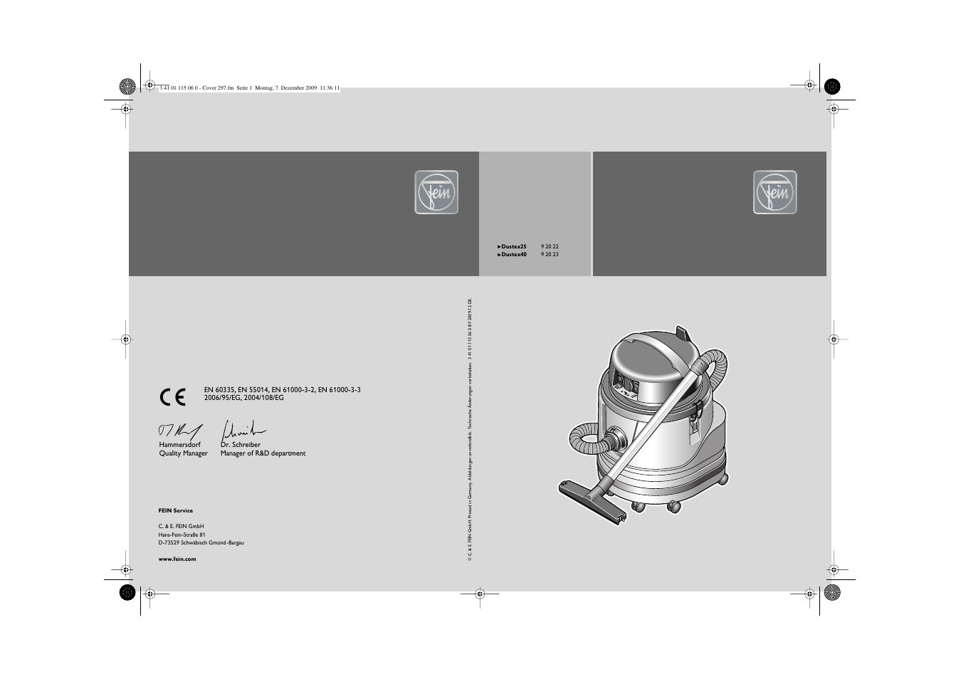 Fein Dustex_40 User Manual | 61 pages