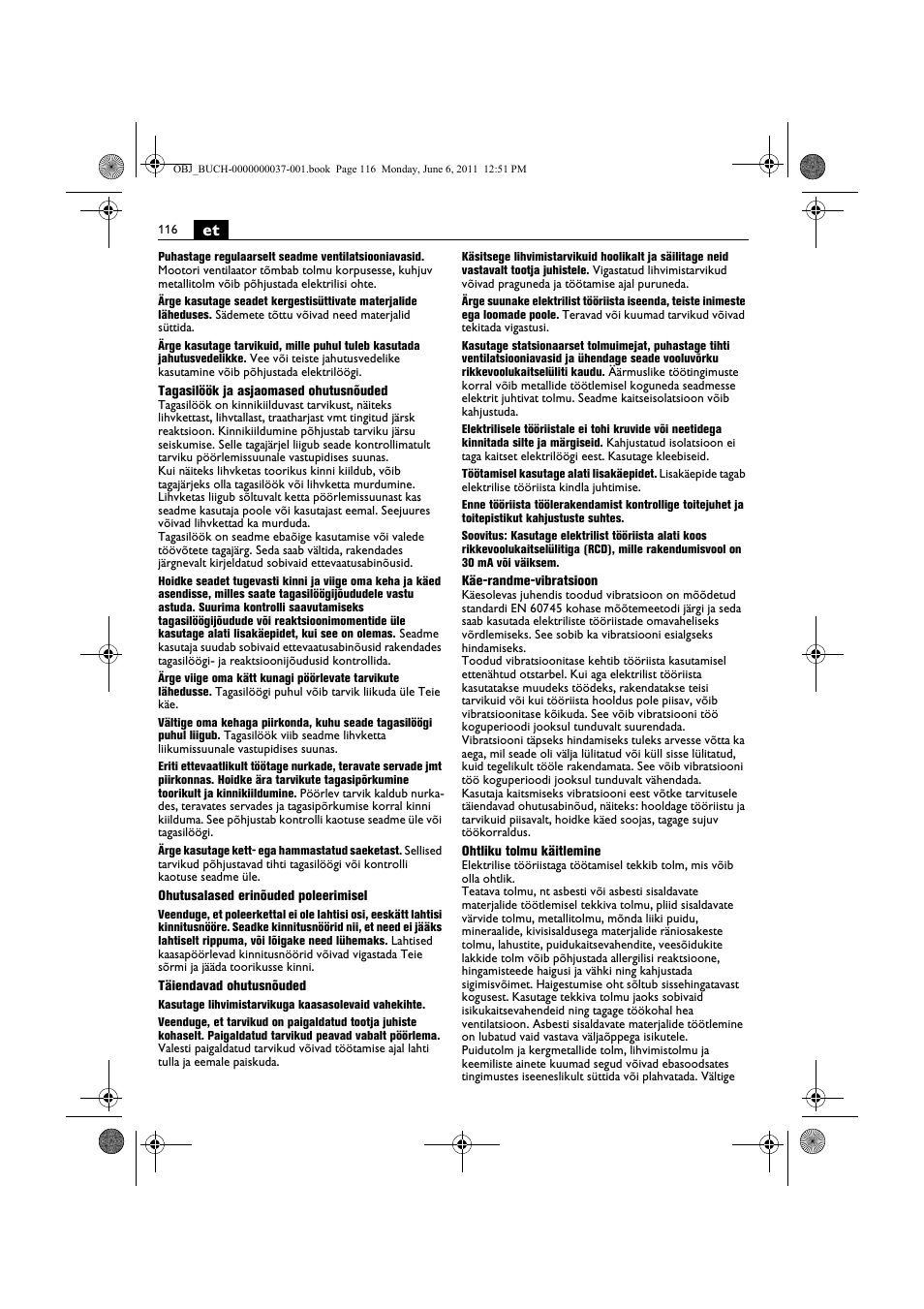 Fein KS 10-38E User Manual | Page 116 / 155