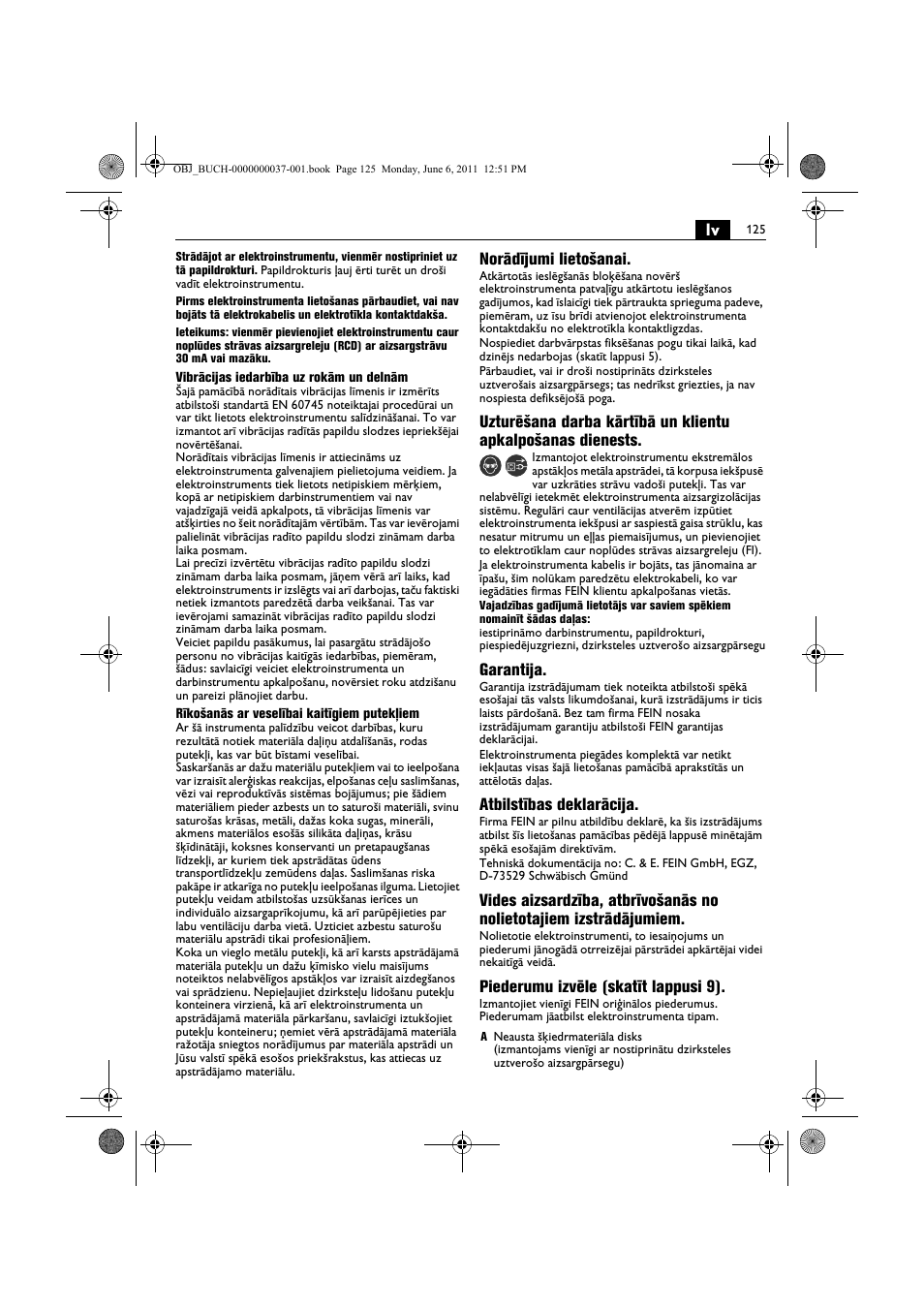 Fein KS 10-38E User Manual | Page 125 / 155