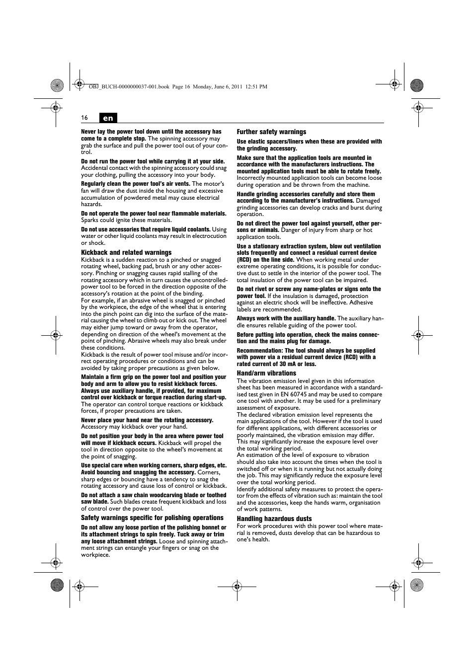 Fein KS 10-38E User Manual | Page 16 / 155