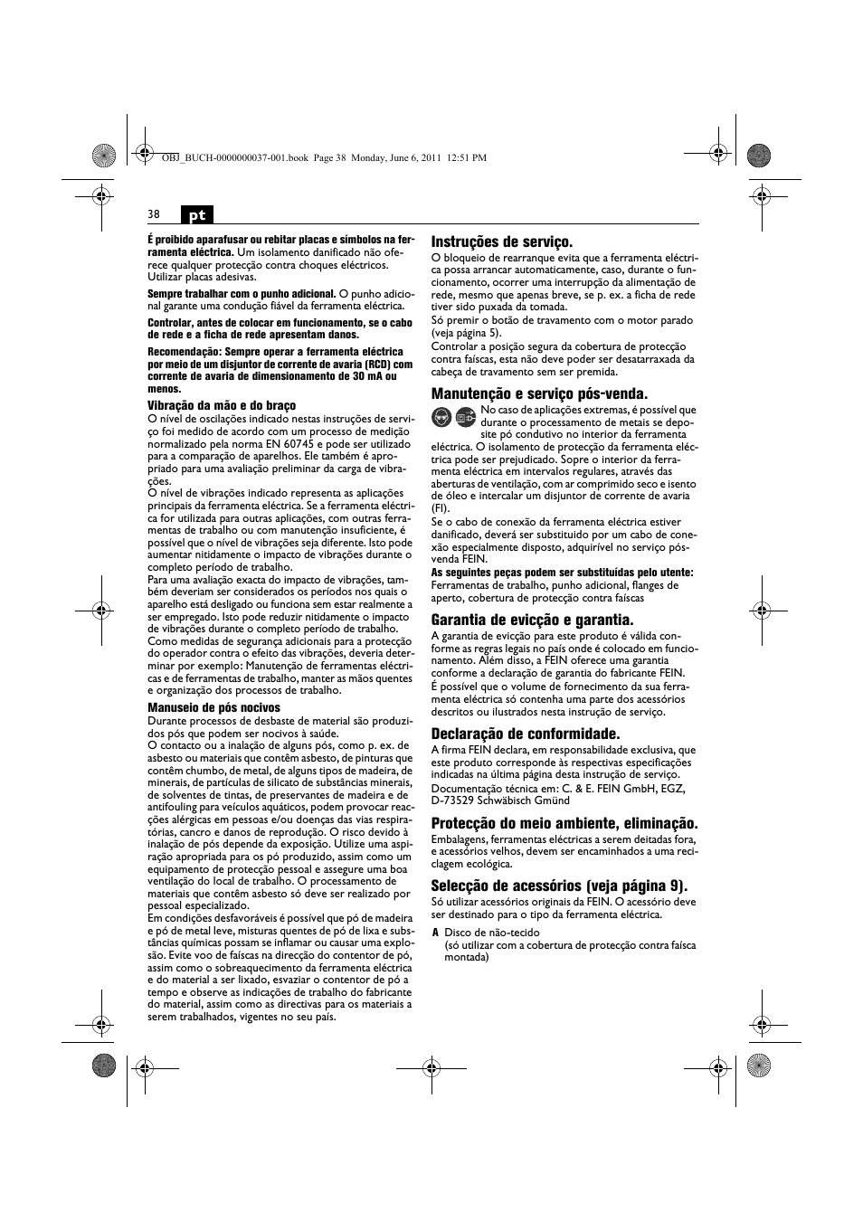 Fein KS 10-38E User Manual | Page 38 / 155