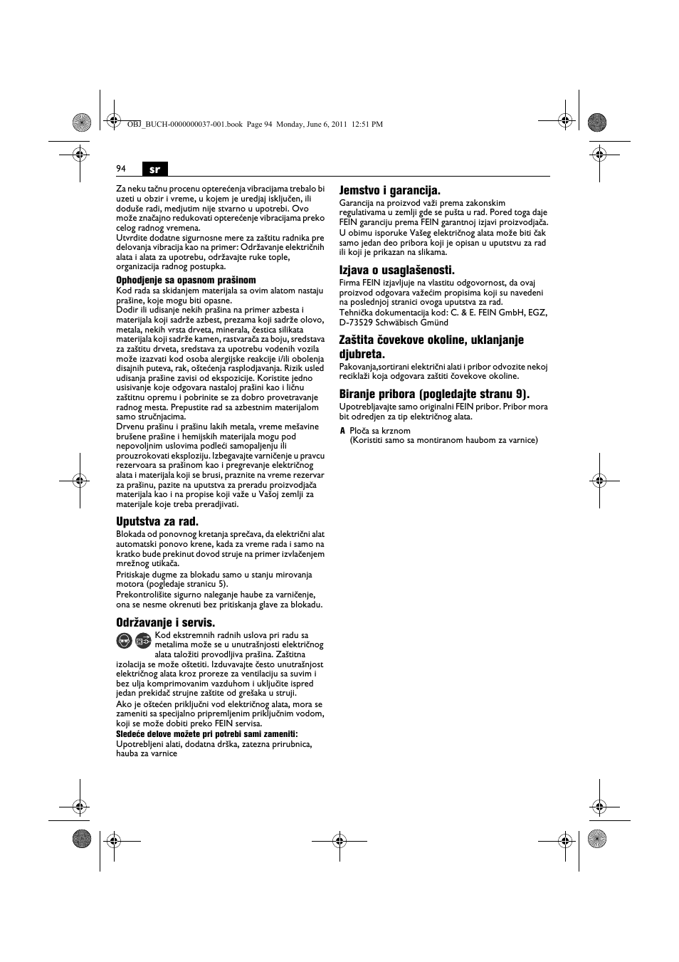 Fein KS 10-38E User Manual | Page 94 / 155