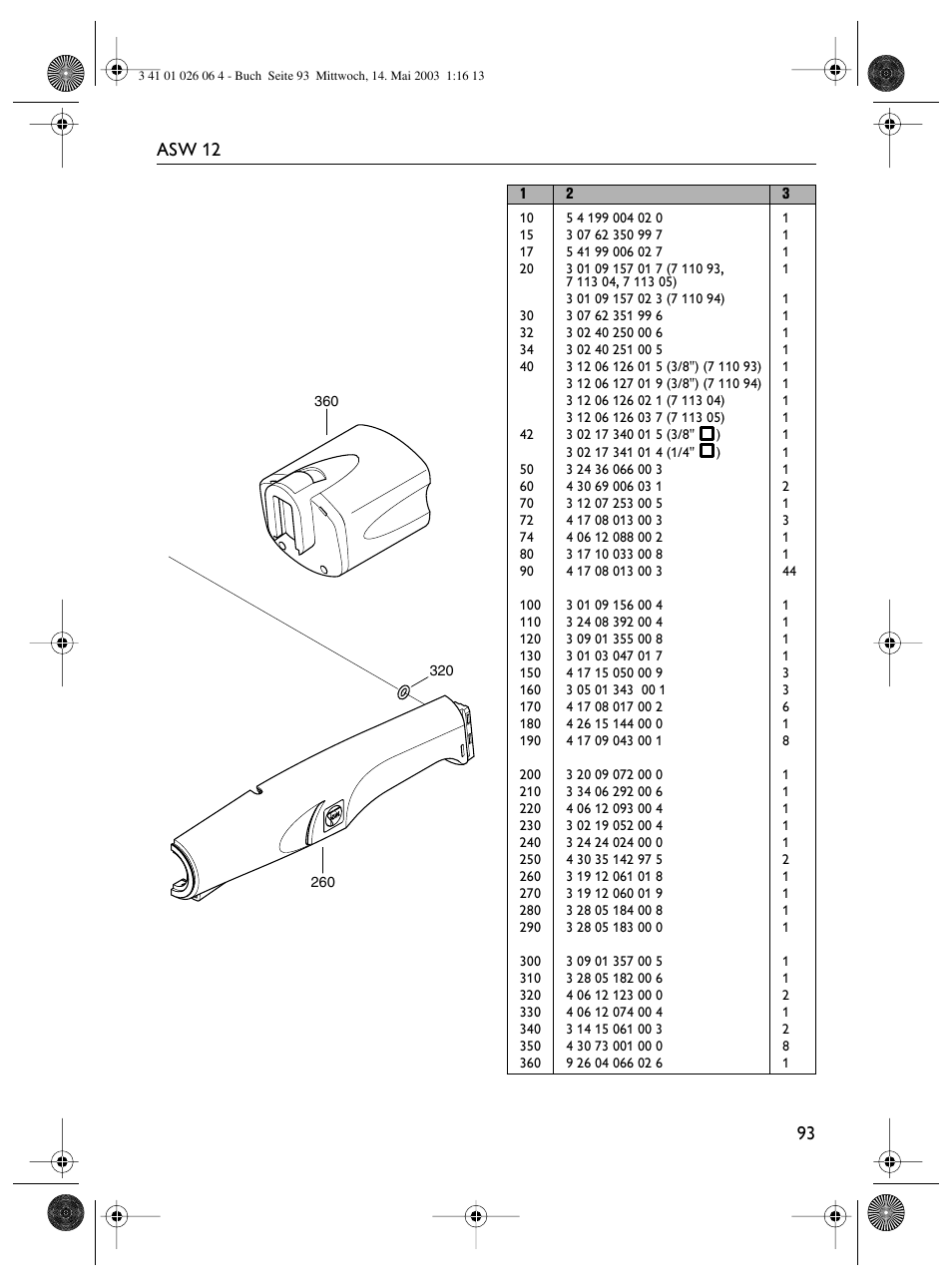 93 asw 12 | Fein ASW12-25 User Manual | Page 93 / 95