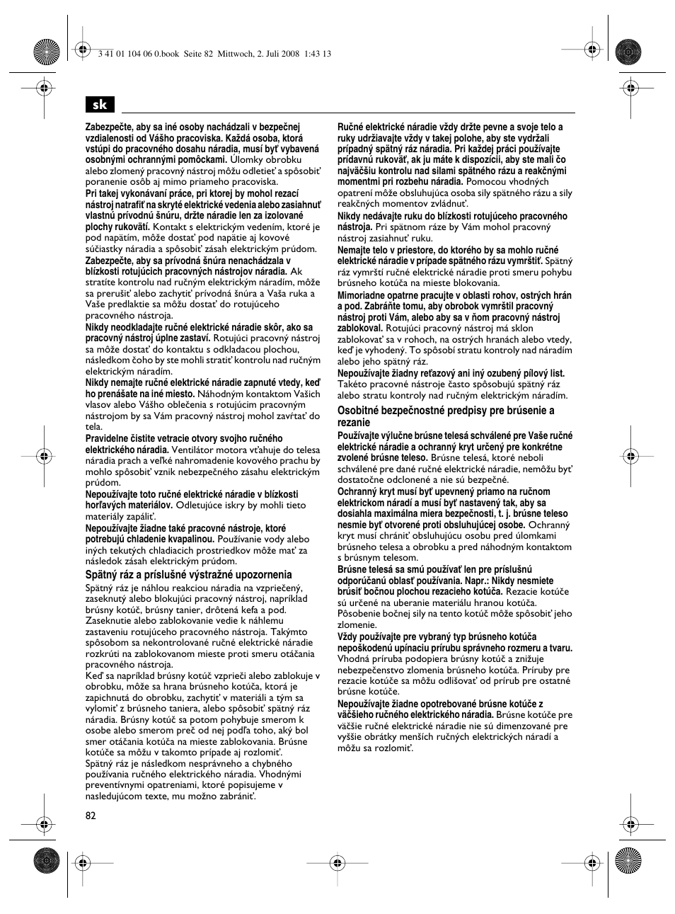 Fein WSB-14-125T User Manual | Page 82 / 99