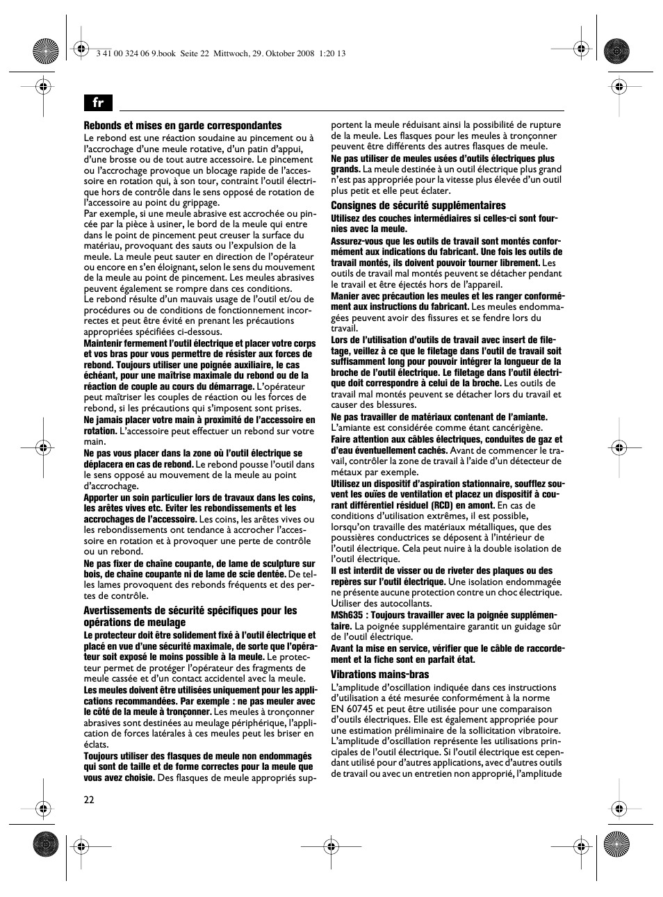 Fein MSh_636-1 User Manual | Page 22 / 82