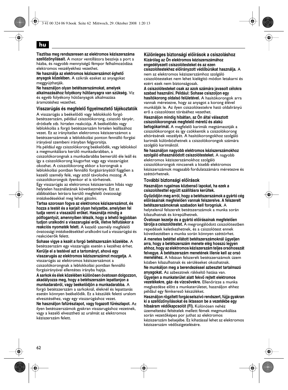 Fein MSh_636-1 User Manual | Page 62 / 82