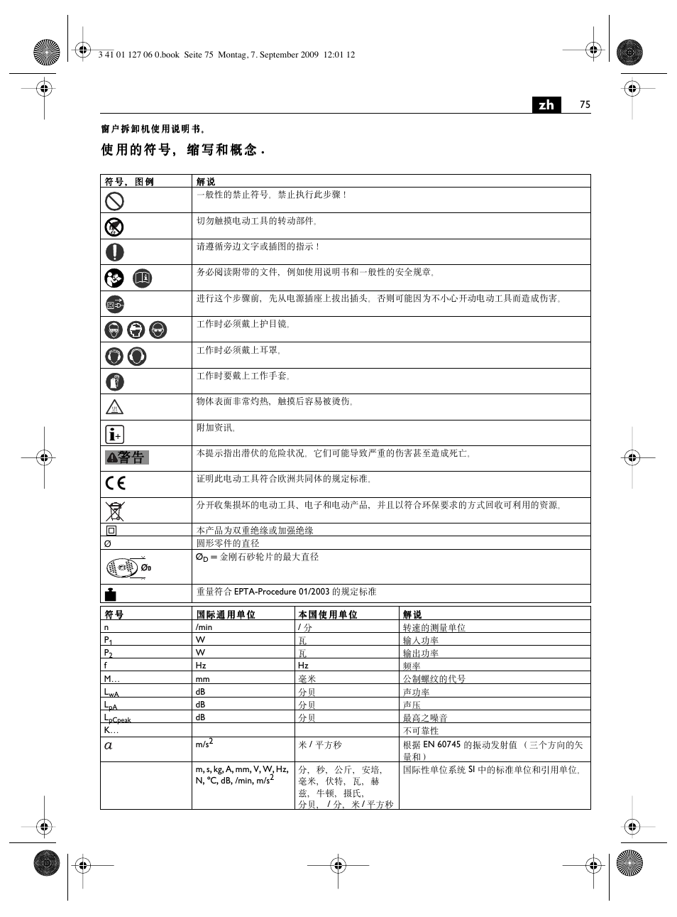 Fein MF14_180 User Manual | Page 75 / 77