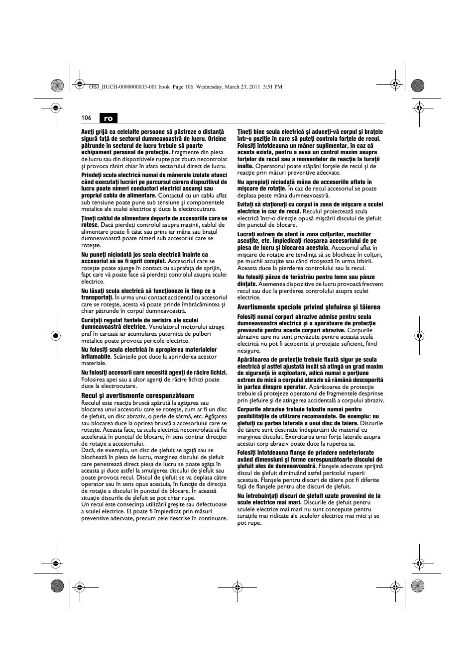 Fein WSG 25-230 User Manual | Page 106 / 191