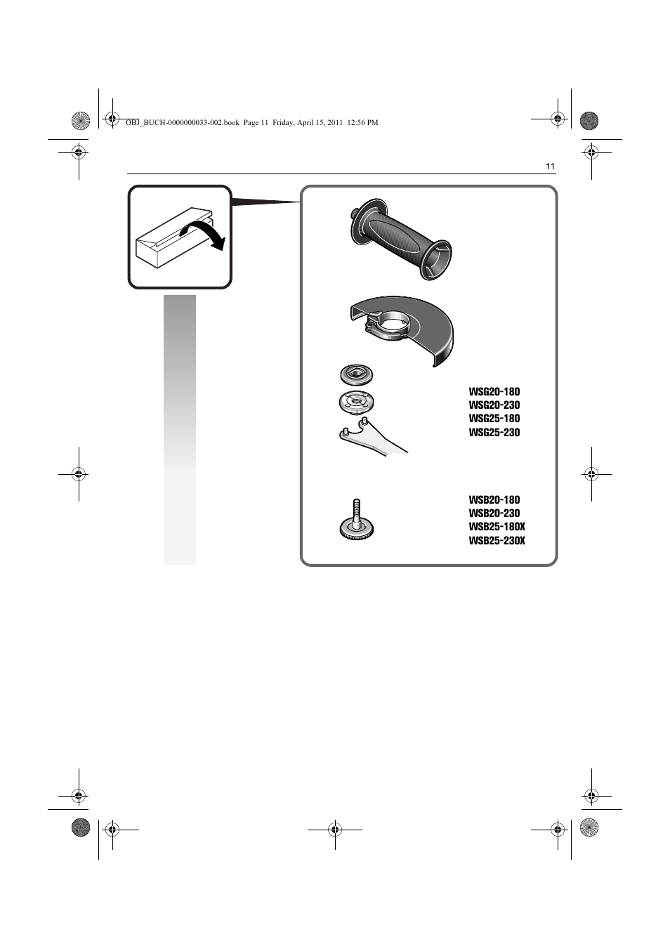 Fein WSG 25-230 User Manual | Page 11 / 191