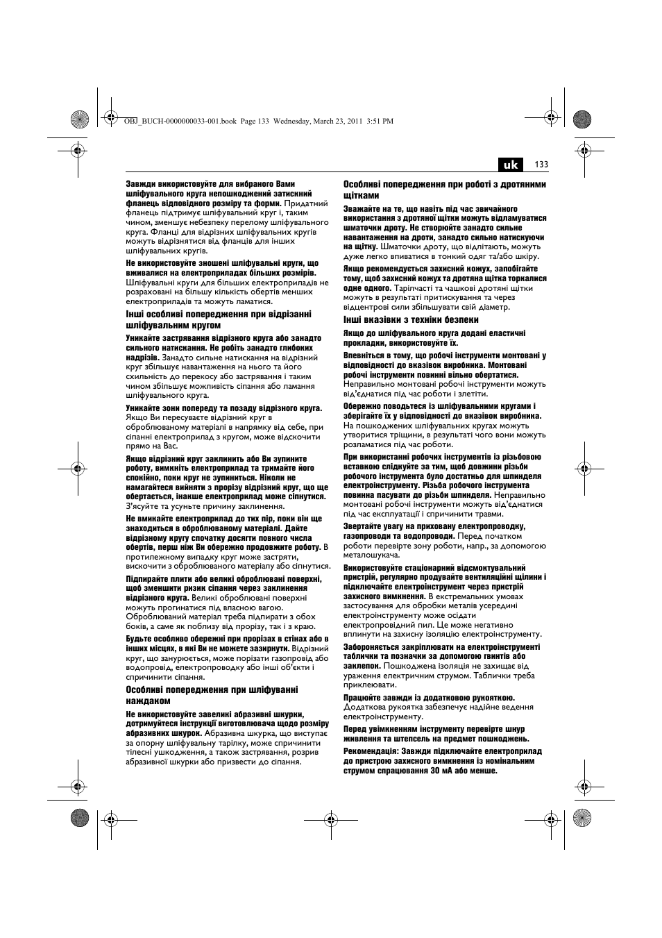 Fein WSG 25-230 User Manual | Page 133 / 191