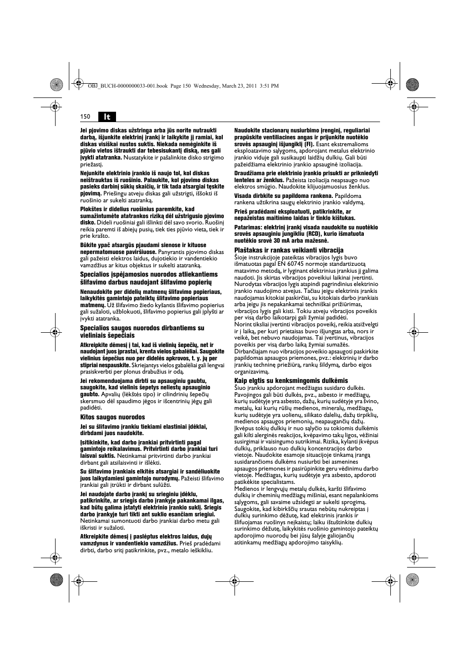 Fein WSG 25-230 User Manual | Page 150 / 191