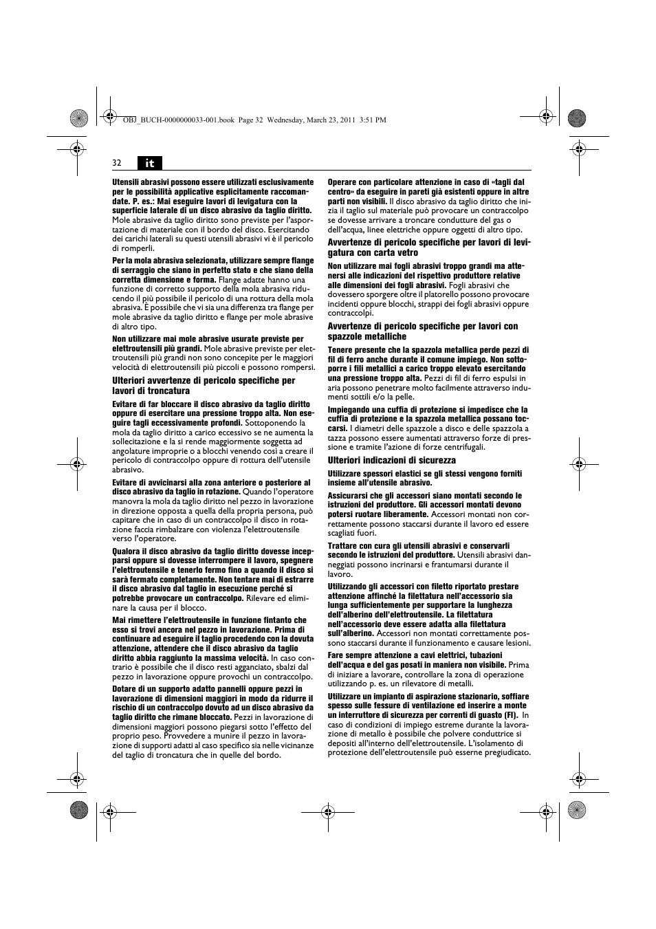 Fein WSG 25-230 User Manual | Page 32 / 191