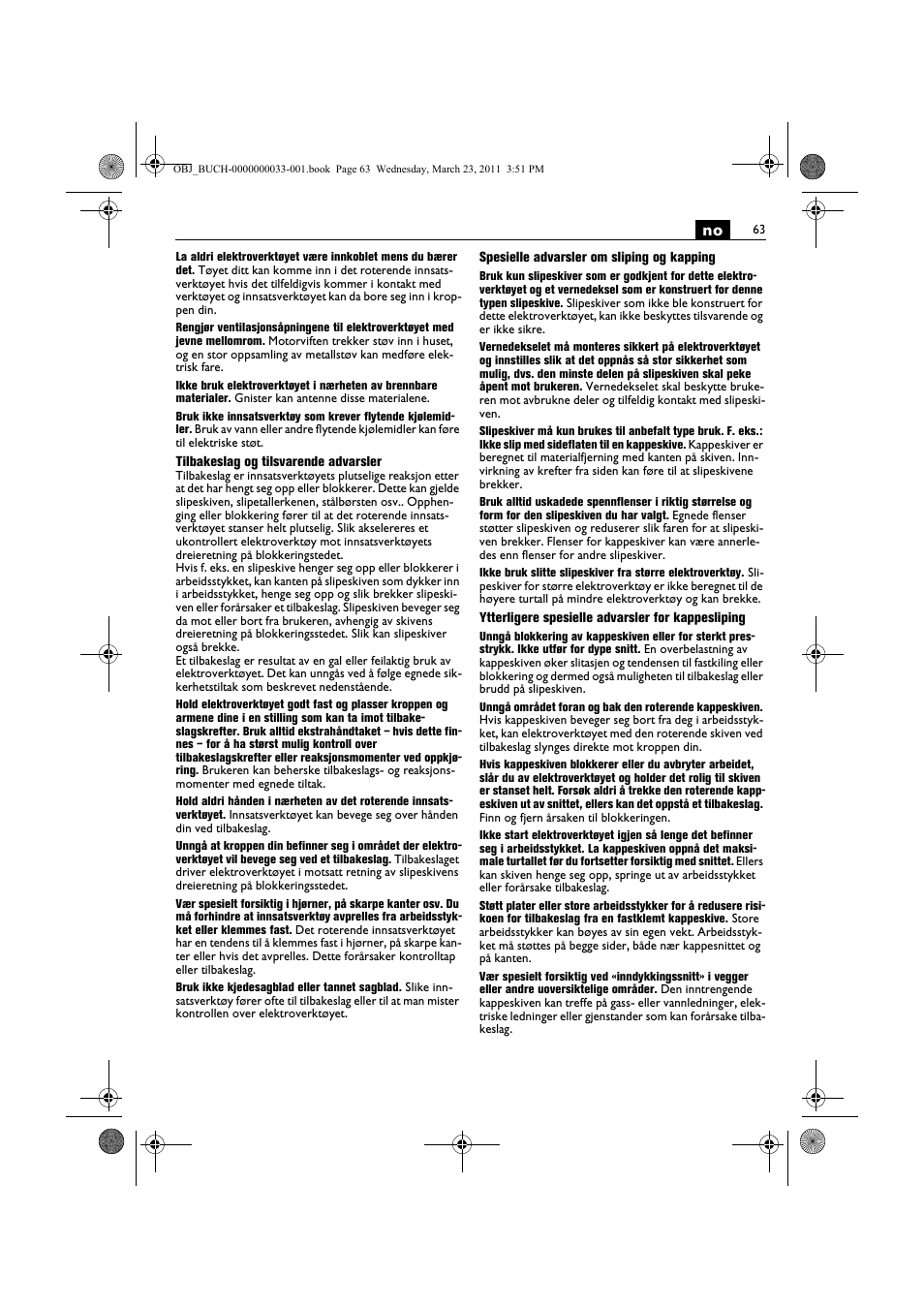 Fein WSG 25-230 User Manual | Page 63 / 191