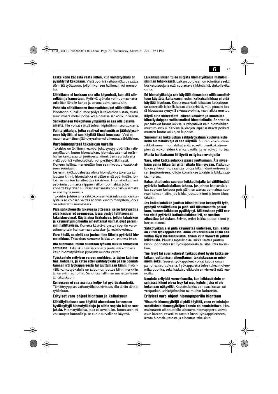 Fein WSG 25-230 User Manual | Page 73 / 191