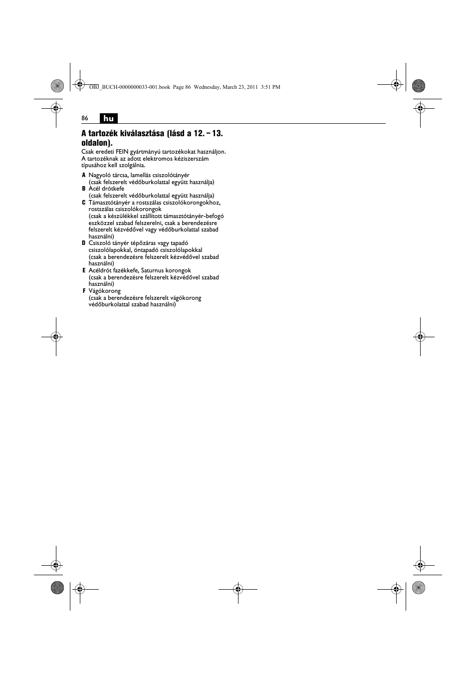 Fein WSG 25-230 User Manual | Page 86 / 191